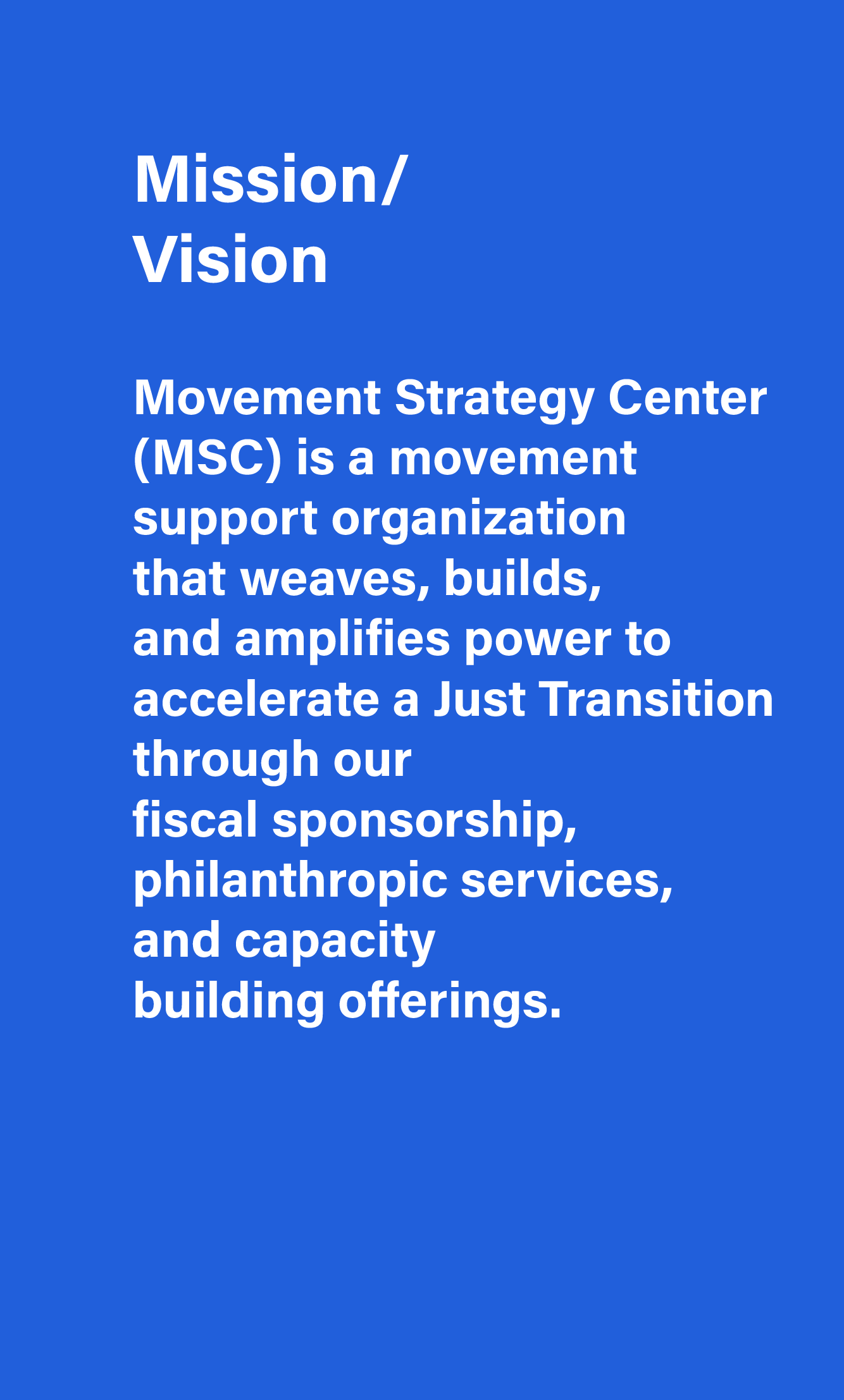 Mission and Vision