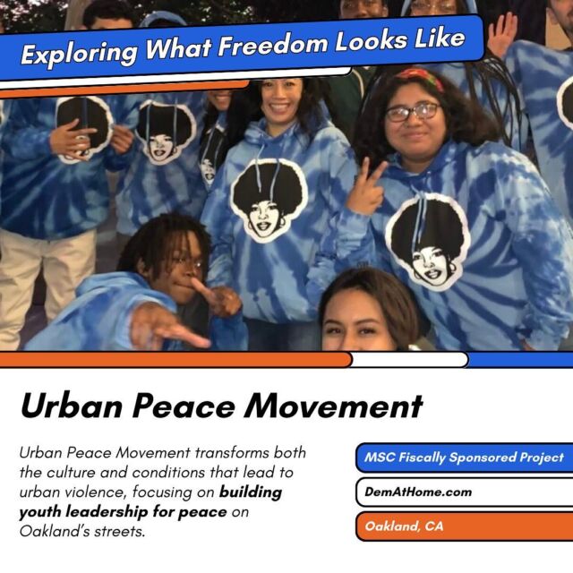 @UrbanPeace510, a MSC fiscally sponsored project, is transforming both the culture and conditions that lead to urban violence, focusing on building youth leadership. They know each generation builds their own freedom and is making sure youth in Oakland have that opportunity.⁣
Join us during the month of July as we explore what freedom looks like in the U.S. through the MSC ecosystem.⁣
⁣
#WhoGetsToBeFree #EconomicFreedom