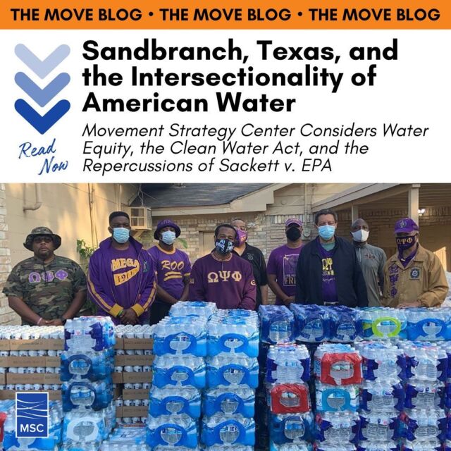 August 19 is World Humanitarian Day, and we're thinking about Sandbranch, Texas: a community 14 miles outside of Dallas with no running water.⁣
⁣
Learn more about Sandbranch, water equity, the Clean Water Act, and the repercussions of Sackett v. EPA: movementstrategy.org/blog_post/sandbranch-texas-and-the-intersectionality-of-american-water/⁣
⁣
Join MSC this month as we highlight some of our favorite stories on the Move Blog. Read more on the MSC website.