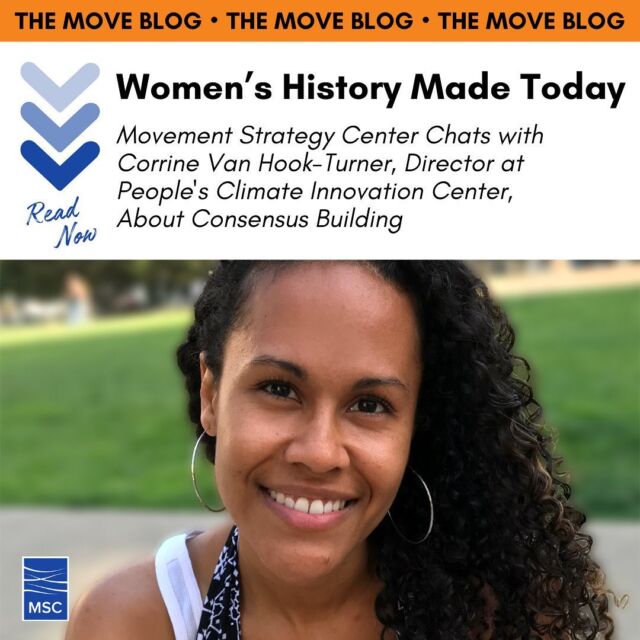 #DidYouKnow August 17 is National Nonprofit Day? We're celebrating by sharing our insightful chat with Corrine Van Hook-Turner, Director at @climateinnov8 , where we dive into the art of consensus building. Check it out: movementstrategy.org/blog_post/womens-history-made-today/⁣
Don't miss out on our favorite stories on the Move Blog this month. Head over to the MSC website for more inspiring content. 💫 #nationalnonprofitday #ConsensusBuilding #WomenInLeadership
