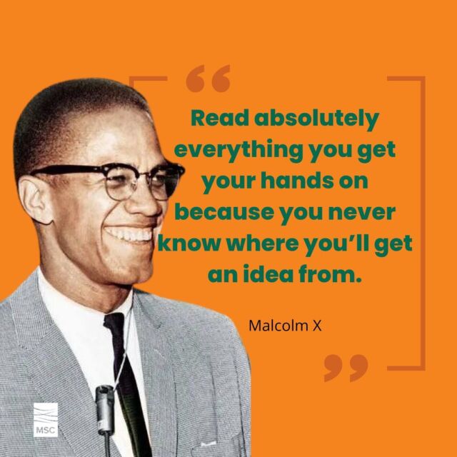 🖤 This Black August, let's embrace the wisdom of Malcolm X: "Read absolutely everything you get your hands on because you never know where you'll get an idea from." 📚💫 ⁣
⁣
His words inspire us to never stop learning, to seek knowledge, and to fuel our passions. In honoring our history and those who paved the way, we find the strength to shape a brighter future. ⁣
⁣
Join us in reflecting, learning, and growing this Black August. What are you reading this month to expand your mind and honor the legacy? Share in the comments below! 📖⁣
⁣
#MalcolmX #BlackAugust #ReadAndGrow