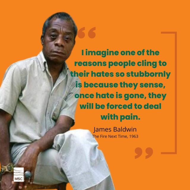 This Black August, we reflect on the powerful words of James Baldwin from "the Fire Next Time": "I imagine one of the reasons people cling to their hates so stubbornly is because they sense, once hate is gone, they will be forced to deal with pain."⁣
⁣
In recognizing the enduring legacy of Black revolutionaries and those who fought for freedom, let's embrace love, empathy, and compassion instead of hate. We can confront our pain, learn valuable lessons from it, and emerge more resilient and united.⁣
⁣
How are you honoring Black August? Share your thoughts, or repost this to spread the message. 🖤⁣