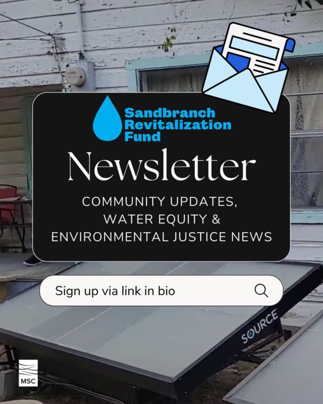 Stay updated on Sandbranch's transformative journey! 🌱 Sign up for our newsletter to receive firsthand updates on water equity, environmental justice, and the leaps we're making with the Sandbranch Revitalization Fund.⁣
🌊 Celebrate our recent wins, like most homes now enjoying clean water from SOURCE Hydropanels, and the upcoming community garden powered by the same innovation. 🍃 Dive deeper with insights from our Director of Institutional Giving and understand how we're shaping a prosperous future. Action speaks volumes, and together, we can create lasting change.⁣
⁣
Check out our latest update by clicking the link in our stories! 🤝 #WaterForAll #SandbranchRevival #sandbranchisrising