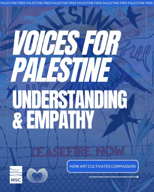 In solidarity with Palestine, BCN & MSC condemn violence, and advocates for love, mutual respect, and unity. Art transcends barriers, voicing support and advocating for justice. As Nina Simone said, "an artist's duty is to reflect the times."⁣
⁣
Swipe through these resources, with credit to @_notprisons, @blackwomenradicals, @justseeds, and @micahbazant, and let art guide your understanding.⁣
⁣
The time for collective action is now.⁣
⁣
#ArtForJustice #StandWithPalestine