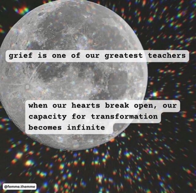 Grief is a teacher. In the heart of our community, we navigate towering waves of grief. Our ecosystem, in its boundless wisdom, offers lessons of resilience and tenderness amidst the trials. 🌱⁣
⁣
Through grief, we learn that "when our hearts break open, our capacity for transformation becomes infinite … Maybe when we let some of our grief out, it becomes a little softer. Maybe softened grief is just collective compassion." 💔⁣
⁣
We embrace moments of joy, yet we carry the weight of sorrow. War may fray the edges of humanity's moral compass, leaving scars on every soul it touches. But remember — governments, paramilitaries, they are not us. We are the individuals, the beating hearts, the people who grieve and in our grieving, aspire to liberate. ✊⁣
⁣
Special thanks to all who teach us about grief, whose courage in sharing both words and emotions is a true act of generosity. Your teachings are the lanterns guiding us through the shadowed paths.⁣
⁣
Gratitude to @femme.themme for their insights, echoed by @ekuaadisa, and to @culturejedi, whose nuggets of wisdom transform living with grief into a ceremony of healing and understanding. 🌟⁣
⁣
#GriefJourney #Transformation #CollectiveCompassion #HumanityHealing