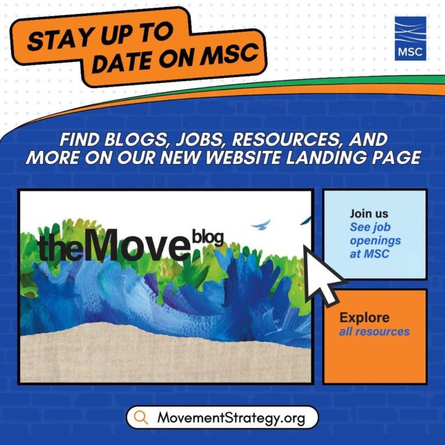 🌟 Exciting News! 🌐 Our website landing page just got a major glow-up! Now, navigating to our most-loved pages is a breeze. Plus, you've got a gateway to explore our awesome publications, meet our inspiring partners, and dive deep into the MSC world. We can't wait for you to check it out and join our journey of change. Visit now: movementstrategy.org 💫