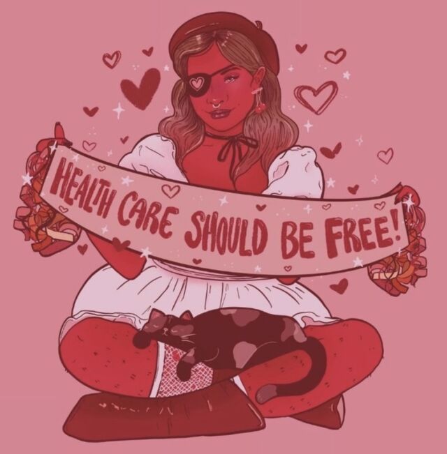 Roses are red, violets are blue, healthcare should be free for you and me, too. In a world where care is a gift, let's spread love and lift. This Valentine's Day, let's dream of a place where well-being is a universal embrace. 💖 #HealthIsWealth #valentinesday 🖼 @liberaljane  #Repost @powercanow
