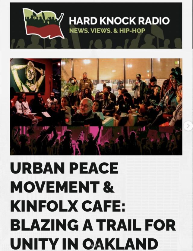 A huge shoutout to our longtime partner, @urbanpeace510, for their impactful community town hall on safety and solutions in Oakland. Special thanks to Davey D and Hard Knock Radio for hosting UPM's Nicole Lee, Dieudonne Brou, and Jacky Johnson, alongside @kinfolxoak co-founder Creighton Davis. Their discussion sheds light on the path to unity and peace in our communities. Dive into the full conversation for insightful highlights and more: Link in @urbanpeace510 bio🌿✨ #CommunityUnity #SafetySolutions #MovementStrategyCenter #UrbanPeaceMovement