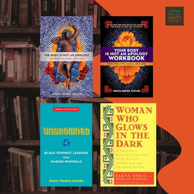 📚✨ We're excited to share the Summer Cleanse reading list from our amazing partners at @latinxracialequityproject! They've been engaging in a powerful reading practice to ground their healing work, and we wanted to highlight their recommendations:

🌟 "The Body Is Not An Apology: The Power of Radical Self-Love" and "Your Body Is Not an Apology Workbook: Tools for Living Radical Self-Love" by @sonyareneetaylor | "Systems of oppression thrive off our inability to make peace with difference and injure the relationship we have with our own bodies. The Body Is Not an Apology offers radical self-love as the balm to heal the wounds inflicted by these violent systems."

🌊 "Undrowned: Black Feminist Lessons from Marine Mammals" by @alexispauline | "Undrowned is a book-length meditation for the entire human species, based on the subversive and transformative lessons of marine mammals. Employing a brilliant mix of poetic sensibility, naturalist observation, and Black feminist insights, Alexis Pauline Gumbs translates their submerged wisdom to reveal what they might teach us."

🌿 "Woman Who Glows in the Dark: A Curandera Reveals Traditional Aztec Secrets of Physical and Spiritual Health" by Elena Avila with Joy Parker | "Elena Avila masterfully intertwines the rich tapestry of her Mexican heritage with her profound journey as a curandera, or traditional healer. This compelling narrative not only unveils the mystique and wisdom of ancient healing practices but also bridges the gap between cultural traditions and modern medicine."

We're adding these titles to our reading list. Have you read them? What did you like, or what other healing books do you recommend? 💖📖

#SummerCleanse #HealingWork #RadicalSelfLove #BlackFeministLessons