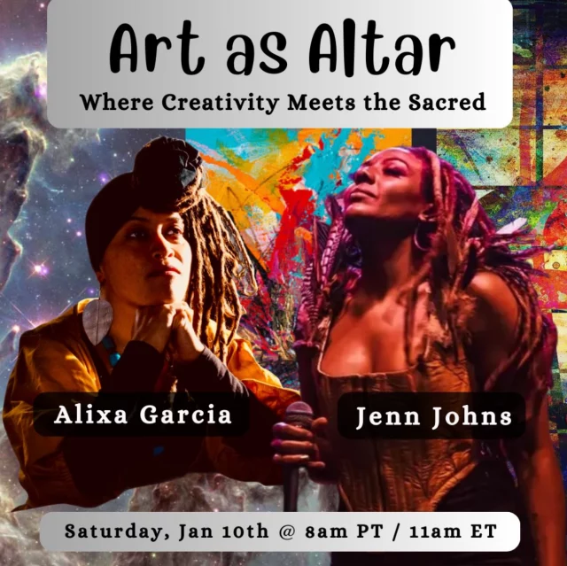 Join our partners @thriveeastbay for “Art as Altar: Where Creativity Meets the Sacred” this Saturday, Jan. 10! This virtual event will feature poet, artist, and activist @alixa_garcia, and musician and vocalist @thejennjohns.

“Art as Altar” is an invitation to step into creativity as a living spiritual practice; an encounter with presence, mystery, and meaning. Explore the ways in which we’re vessels of sacred expression through a mix of storytelling, reflection, conversation, and shared experience. Register at the link in our bio!

📷Image credit: Thrive Network